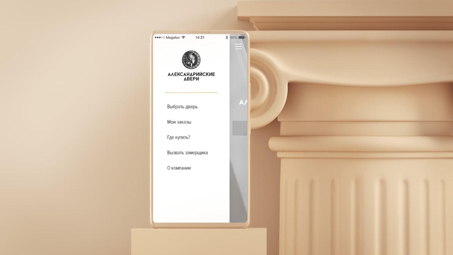 application menu
